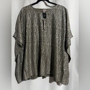 chicos poncho blouson top